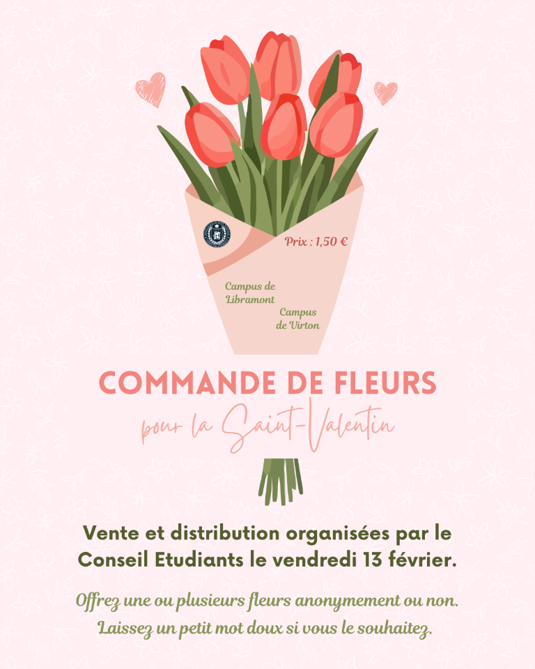 Bouquet de 2 Tulipes (La personne verra mon Prénom, Libramont, Bac 1)
